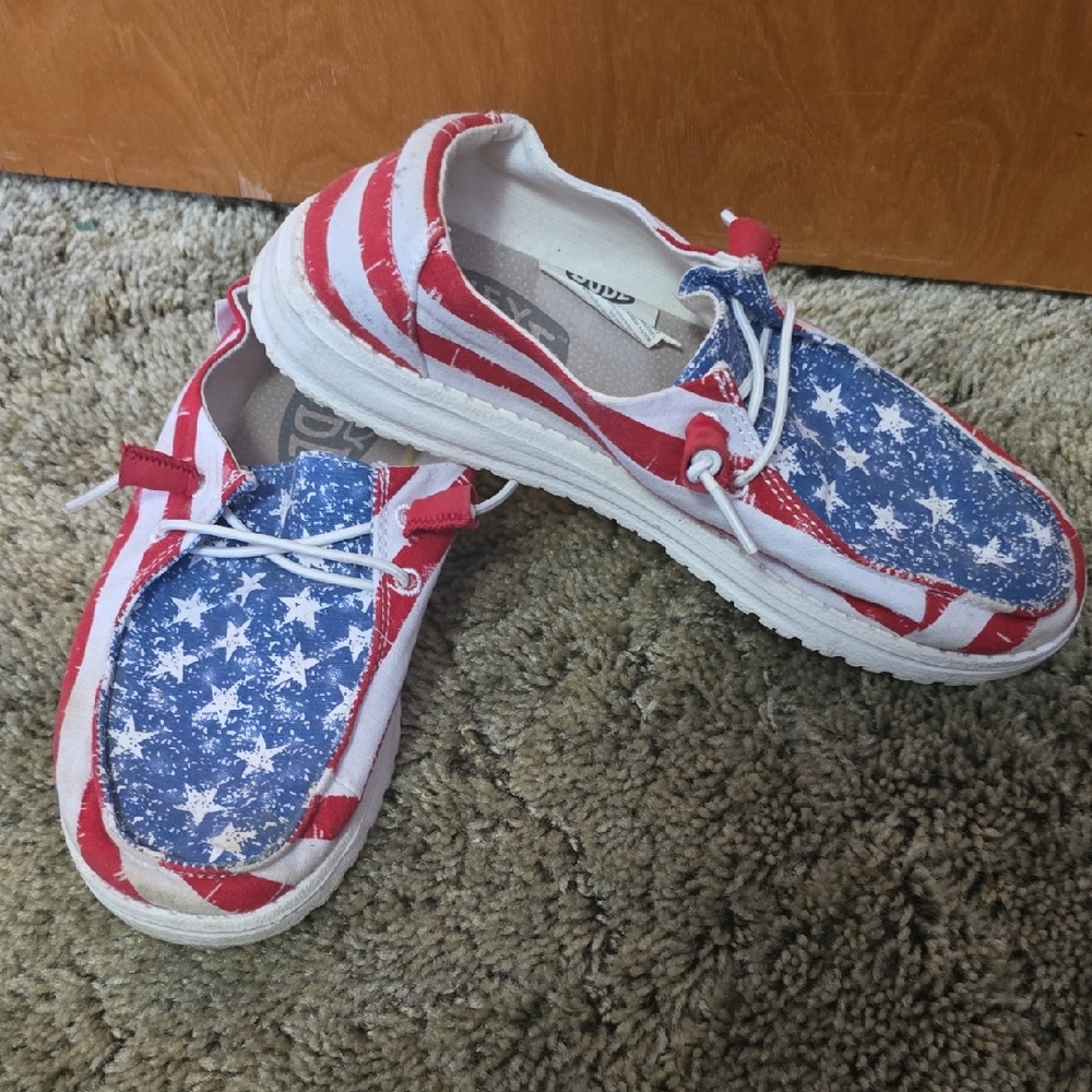 Patriotic Womens Shoes with Stars and Stripes
